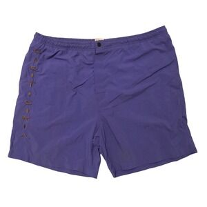 Vintage Gotcha Mens Purple Nylon Swim Trunks Board Shorts Mesh Lined Size 36